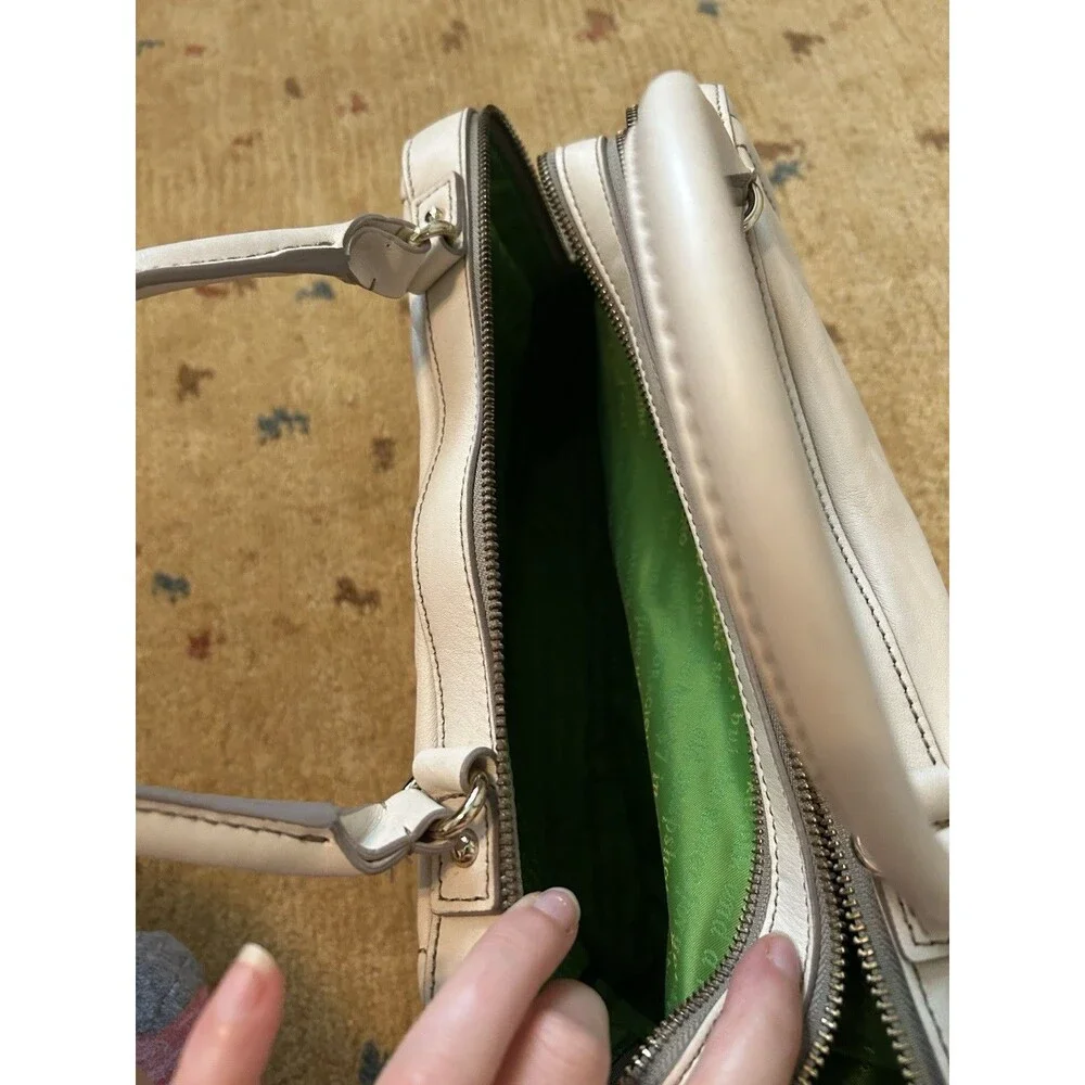 Kate Spade New York Mott Street Fisher Bag Cream Satchel Purse Chic Career